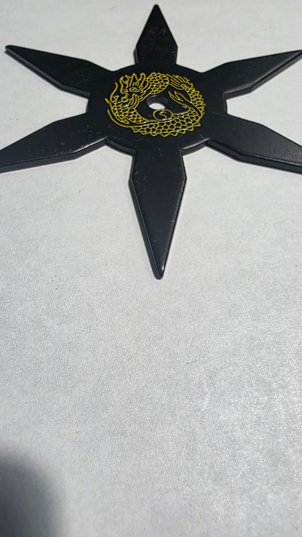 6 POINT BLACK W/ YELLOW DRAGON DESIGN TAIWAN Ref 6001