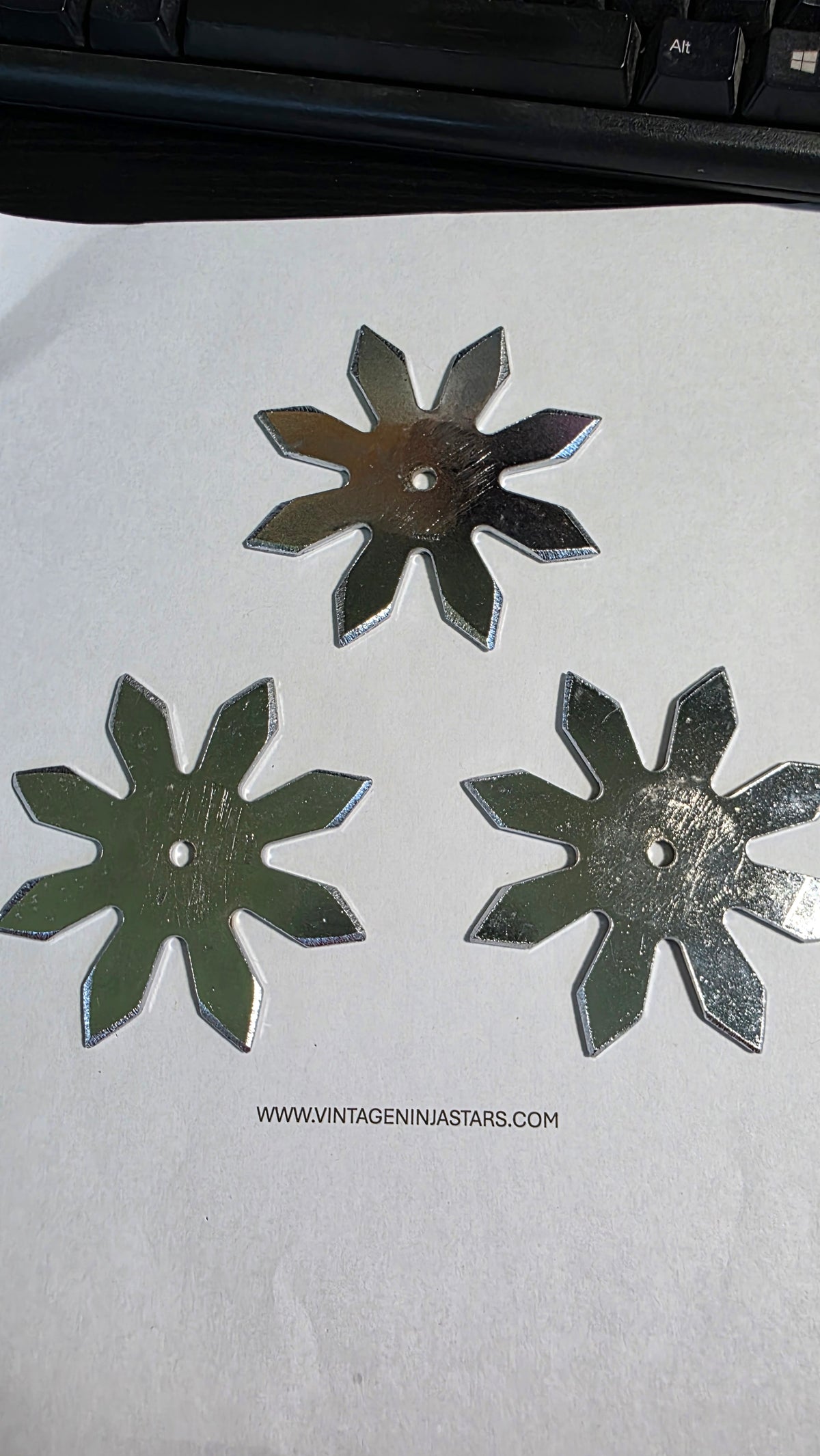 8 POINT PRO DRAGON STYLE SILVER 3 PACK TAIWAN Ref 8015