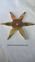 6 POINT GOLD MISSLE POINT W/ DRAGON DESIGN 4 1/2 INCH TAIWAN Ref 6003