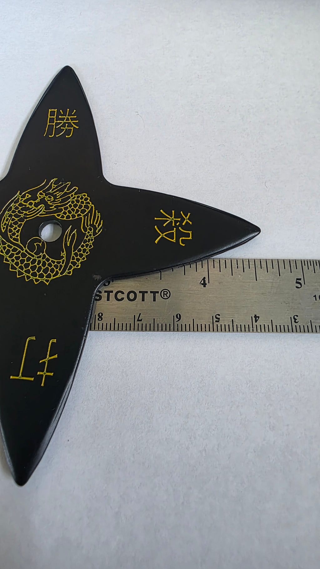 4 POINT BLACK W/ YELLOW DRAGON TAIWAN Ref 4010