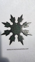8 POINT DARK GREY SNOWFLAKE STYLE W/ GREEN DRAGON DESIGN JAPAN Ref 8012