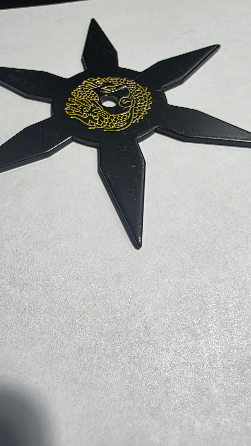 6 POINT BLACK W/ YELLOW DRAGON DESIGN TAIWAN Ref 6001