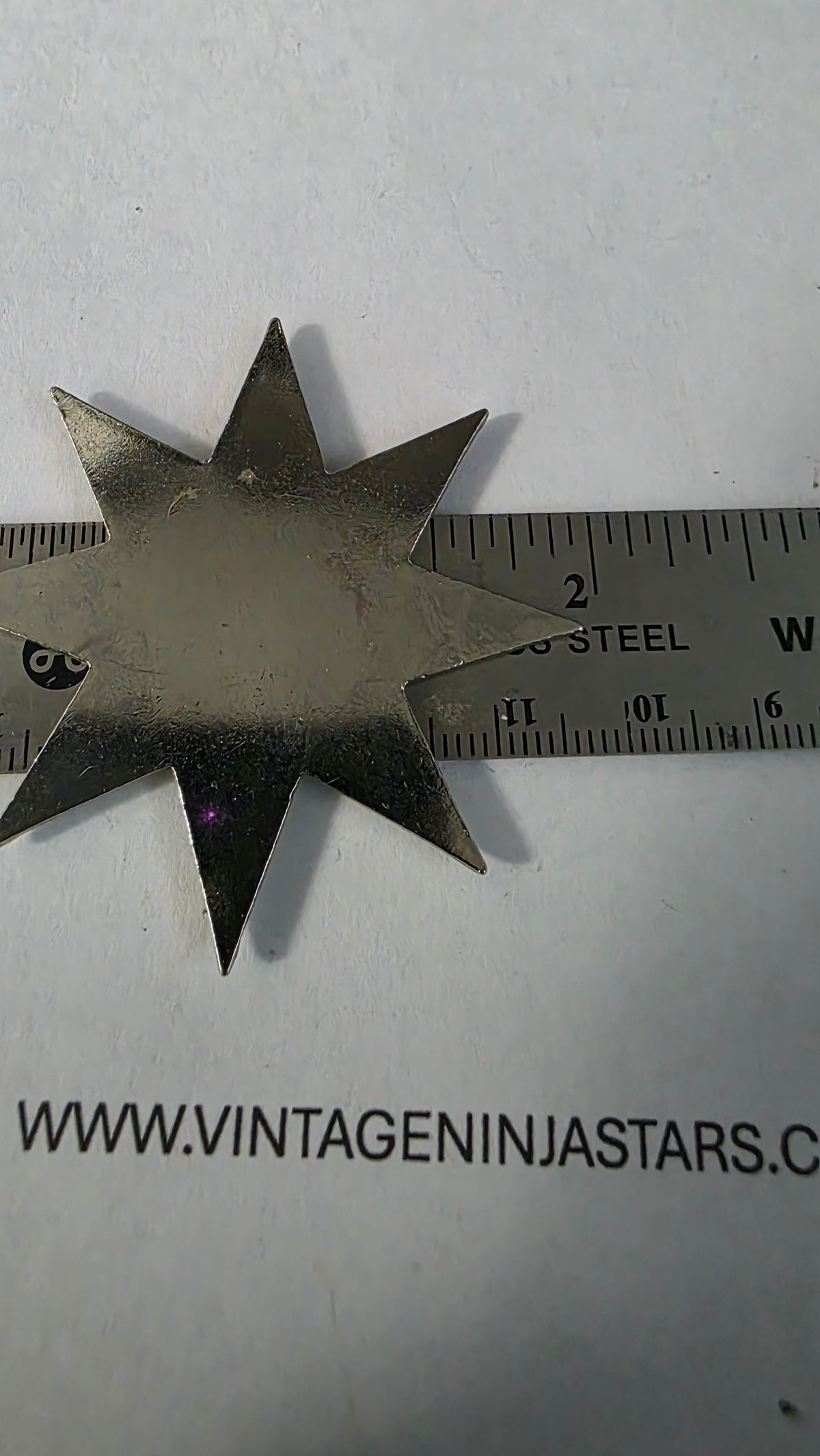 8 POINT SILVER SMALL STAR Ref 8019