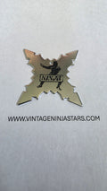 4 POINT SMALL SILVER W/ BLACK NINJA DESIGN Ref 4012