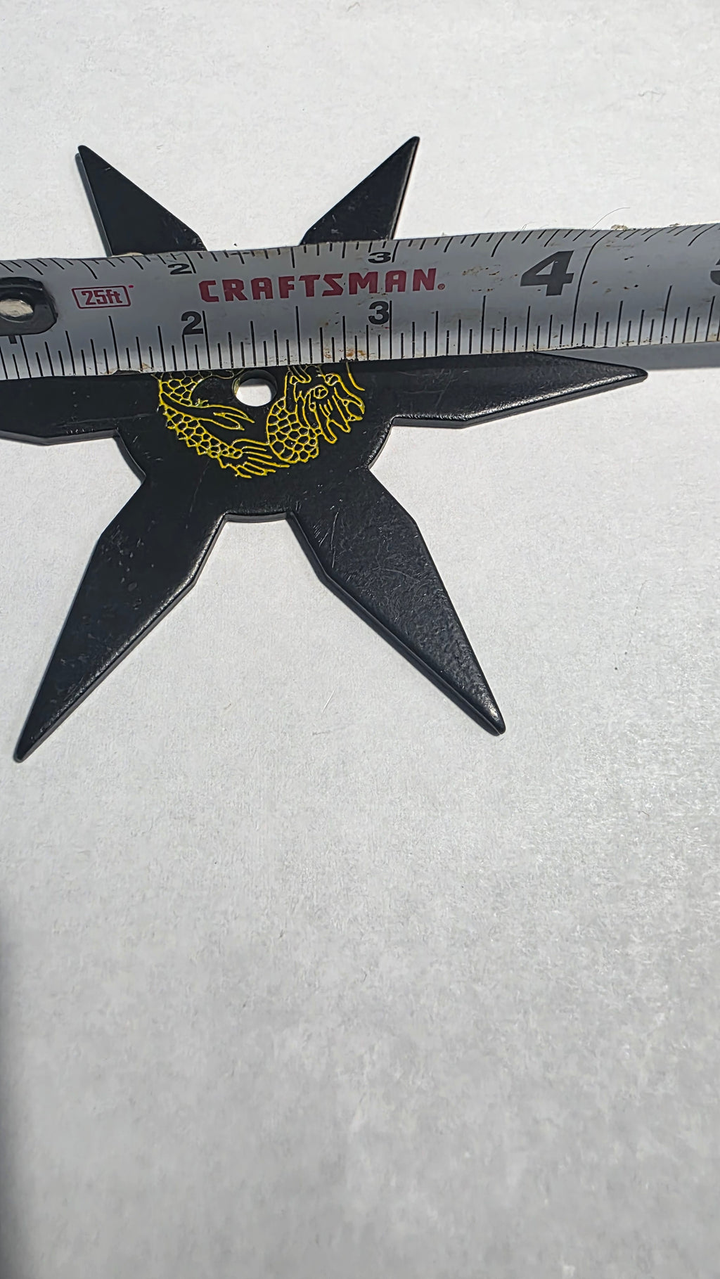 6 POINT BLACK W/ YELLOW DRAGON DESIGN TAIWAN Ref 6001