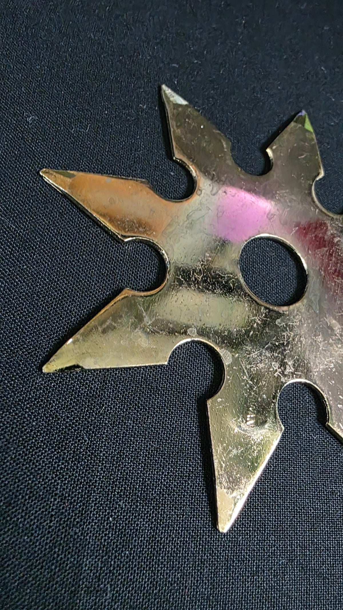 8 POINT GOLD W/ RAINBOW WRITING 4 INCH TAIWAN Ref 8028