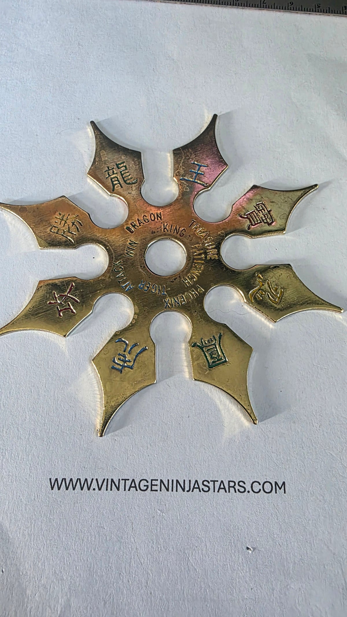 8 POINT 4 1/4 INCH GOLD TAIWAN Ref 8022