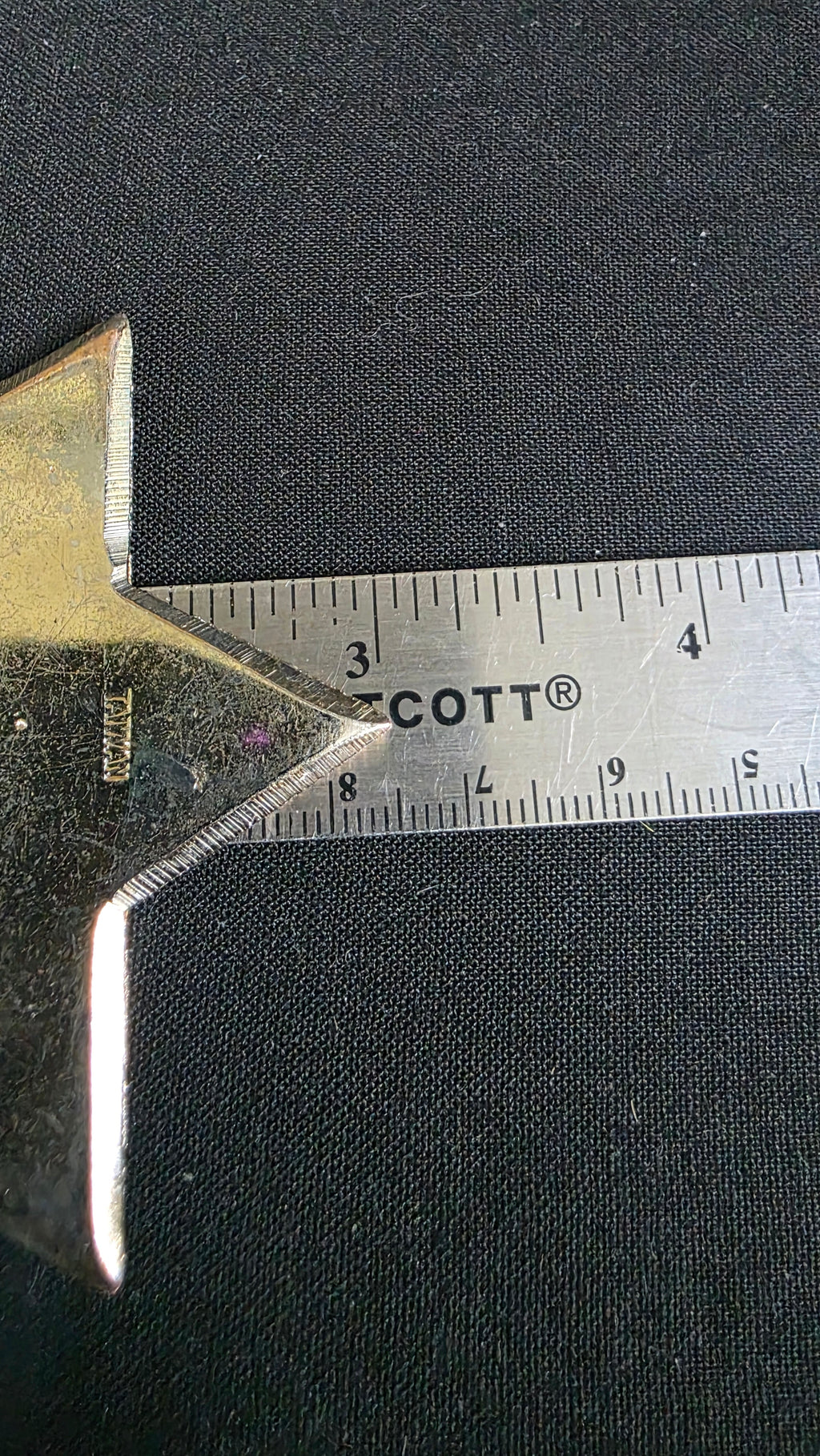 6 POINT GOLD 3 INCH TAIWAN Ref 6017