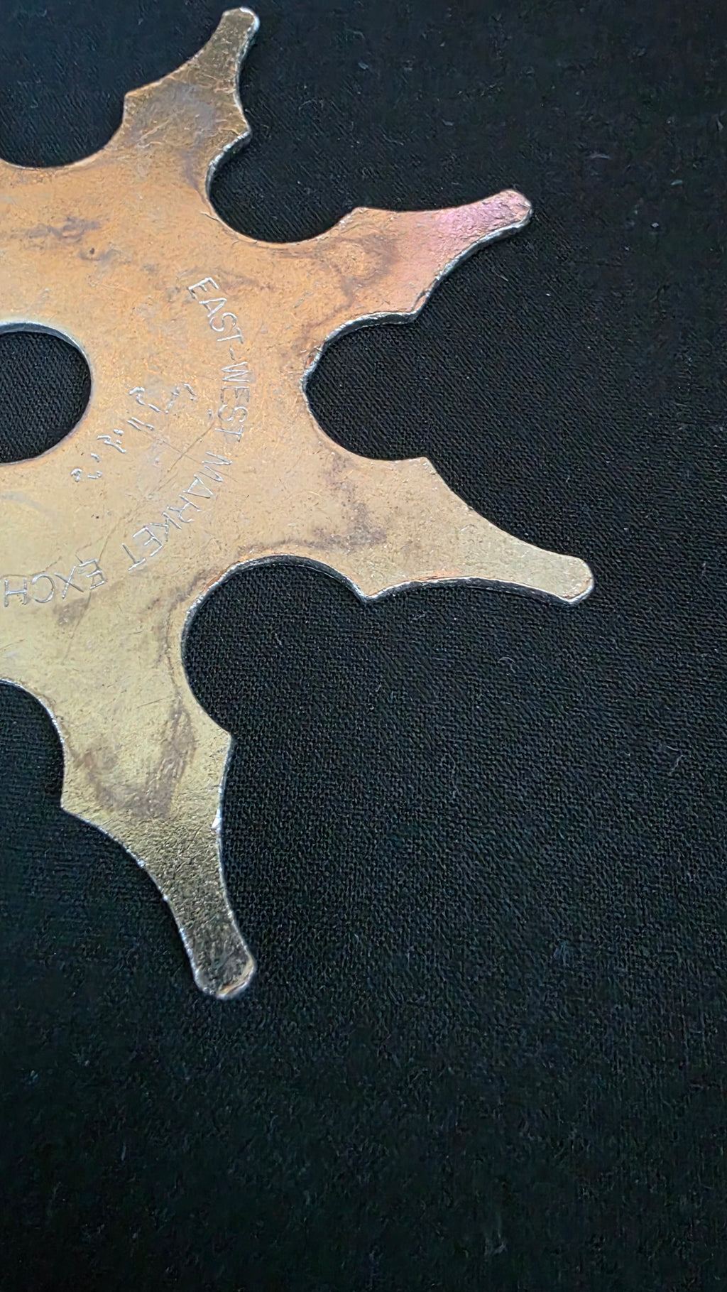 8 POINT SILVER EAST-WEST MARKET EXCH. STAR 5 INCH. Ref 8057
