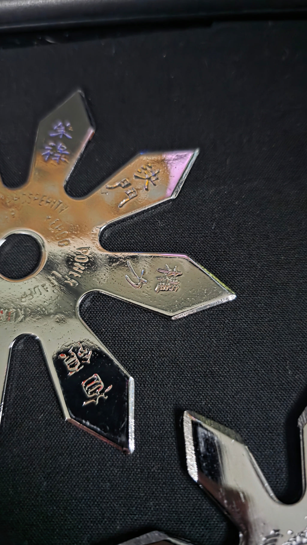LOT 3 PIECE SILVER THROWING STARS TAIWAN 8056